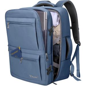 BALEINE Travel Backpack for Women Men, Large Sturdy Carry On Laptop Backpack Gifts for Business, Casual, Weekender, Hiking (Large, Dusty Blue)