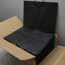 BagDream 100Pcs 16x6x12 Inches Kraft Paper Bags with Handles Bulk, Large Shopping Bags for Gifts, Grocery, Merchandise, Party Favor, Take-out, Recycled Black Black Paper Sacks