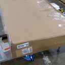 Suncast 134-Gal. Waterproof Resin Extra-Large Outdoor Patio Deck Box with Pad-Lockable Lid, Modern Outdoor Patio Bench/Storage Box for Cushions, Garden Tools, and More, Java