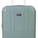 Jessica Simpson Countryside 2-Piece Set (21" & 30") Expandable 8-Wheel Spinner Large Checked Luggage Suitcase, Chinois Green