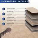 Hard Bottom Car Seat Cover for Dogs, 2025 Upgraded Leather Back Seat Extender Waterproof Dog Car Seat Cover for Back Seat, Non-slip Dog Car Hammock Backseat Pet Cover for Dogs in Car, Support 400LBs