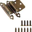 Cabinet Hinge Antique Brass Plating for Kitchen cabinets Doors, Bronze Cabinet Hingesself Closing Kitchen Cabinet Hinges,25pairs-50pcs