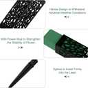 Hahood 8 Packs Cemetery Vases with Spikes and Foam Plastic Grave Vase Outdoor In Ground Cemetery Grave Flower Holders Memorial Gravestone Headstone Flower Vase for Cemetery Grave Decoration