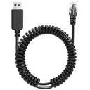 Radar Detector Cable, USB 2.0 to RJ11 Plug Cable 5V-12V Power Cord, Compatible with R3/7/1, Escort 360 Passport 9500i/7500S/8500/7500 and Other Radar detectors