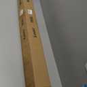 1" Curtain Rod Telescoping Single Drapery Rod 72-144 Inches, With Square Heavy Duty Aluminum Alloy Finials, Matte Black