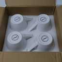 Mfacoy White Coffee Mugs Set of 4, 16 Ounce Mug with Handles, Ceramic Coffee Cups, Porcelain Mugs Sets, Large Coffee Mugs for Coffee, Tea, Hot Cocoa, Milk, Microwave and Dishwasher Safe