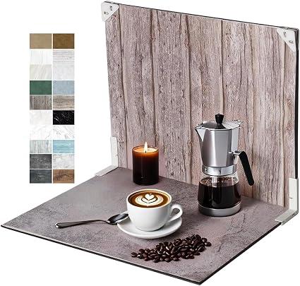 5 PCS Boards Photo Backdrop for Flat Lay, Food Photography Background 16x16 Inch, BEIYANG