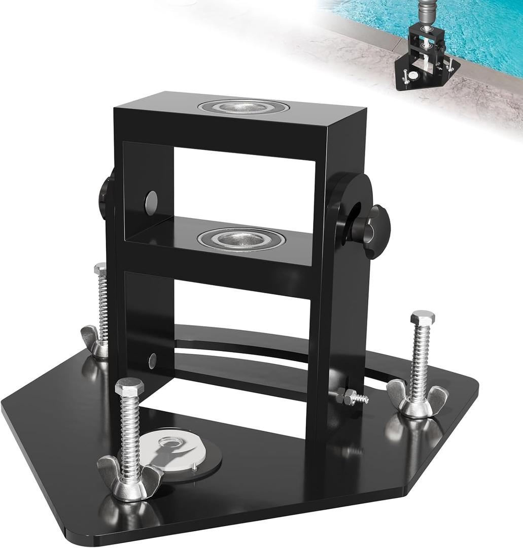 Adjustable Pool Fence Drill Guide, Portable Drill Guide, Anchor Hole Size 5/8", Ideal for Ground Pool Fence Installation