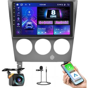 Fuluku8 Core 4+64GB Android 13 Car Stereo for Subaru Impreza WRX STI 2003-2006 with Wireless Carplay Android Auto, 9" Touch Screen Radio GPS Navigation WiFi Bluetooth 5.0 SWC Mic Backup Camera