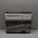 Depusheng MX8 8 Channel Sound Mixer Audio Mixing Console 48V 256DSP Professional USB PC Play Record Podcast Live Broadcast (US MX8)