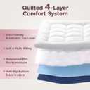 CHERIMOR Twin XL Air Mattress with Built-in Pump & Luxury Quilted Topper, 80" Length, 20" Height, 2.5 Min Fast Inflation, 500lbs Support, Blow up Mattress with Carry Bag for Guest, Camping & Home
