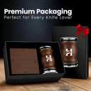 4 Angles High Carbon Stainless Steel Rolling Knife Sharpener with 400, 1000 & 3000 Replacement Discs - Blunt Knife Sharpening Kit with 12, 15, 20, and 25 Sharpening for Kitchen & Chef's Knives