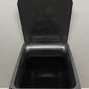Yatmung 4 Gallons Bathroom Trash Can Automatic Touchless - 15.5 Liters Smart Trash Can Motion Sensor - Narrow, Plastic - Slim Electric Trash Bin - Skinny Garbage Can with Lid (Matte Black)