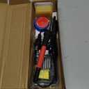 Soldering Iron Kit, 60W Soldering Iron with 5pc Interchangeable Tips, 10-in-1 Adjustable Temperature Solder Welding Tools, Fast Heating, Electronic Repair, 110V