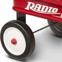 Radio Flyer Mini Classic Red Wagon for Kids, 16.5" Toy Wagon For Kids Aged 1.5+, Play-Size Version of the Classic, Durable Rolling Wheels & Steel Body, Working Handle, For Toys, Crafts & Gift Displays (White, M)