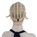 Lydell 6" Short Straight Layered Shaggy Full Synthetic Wig Classic Cap (24H613 Blonde Highlights)