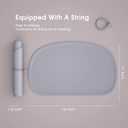 Cuddle Campus Silicone Placemat with Raised Edges for Kids,Toddlers,Babies, Non-Slip Table Setting Placemat for Dining,Come with String for Storage