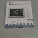 Weather Station Indoor Outdoor Thermometer Wireless, Home Atomic Clock with Large Constant Display, Inside Outside Temperature Humidity Monitor, Dew Heat Point, Barometer Grey