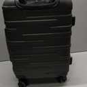 Coolife Hardside Carry-On Luggage with TSA Lock, Spinner Wheels, Telescopic Handle, Lightweight Suitcase (Grey, S(20In Carry On))