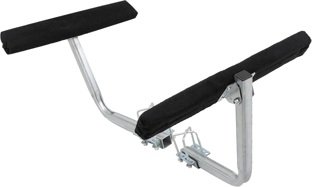 Boat Trailer Guides 2 Foot Bunk Boards Kit - 24 Inch Carpeted Guide On Tilting Side Bunks for High Beam, Box or C-Channel Trailers with Mounting Frames and Hardware