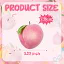 AceOrbit 36 Pcs Artificial Peach Decorations Foam Peach Lifelike Fake Fruit Faux Small Simulation for Home Birthday Party Cabinet Table Festival Kitchen Harvest Photography Prop (3.27 Inch)