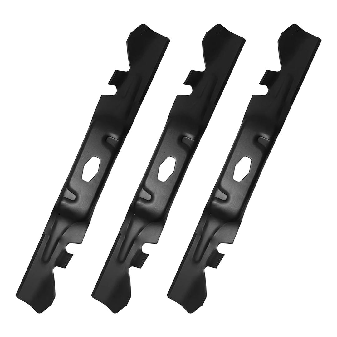 742P05086-X Mulching Mower Blades Kit Compatible with 54" Deck Cub Ca-det ZT1-54 ZT2-54 ZTS2-54 Troy Bilt Crafts man T3200, TT440, Z5800, Z7600Lawn Mowers，3 Pack