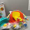 Bright Starts 3-in-1 SuperSeat Playful Paradise, Baby Activity Seat with Toys, Snacking Tray, Booster Seat, BPA Free Tray, Unisex, 6 Months +