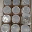 Baby Food Storage Containers,12 Pack Baby Food Containers with Lids,6 oz Glass Baby Food Jars,Small Snack Containers for Toddlers,Thickened Baby Food Storage Containers for Infant and Baby