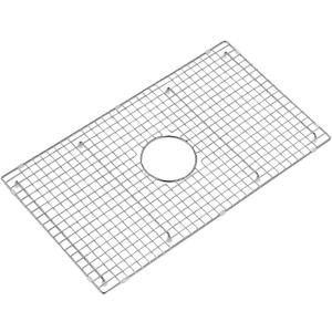 27.5 in. x 15.5 in. Centre Drain Sink Protector with Supersoft Silicone Feet in 304 Grade Stainless Steel