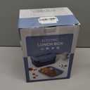 Electric Lunch Box Food Heater, 1.8L Portable Food Warmer 100W Leakproof Heated Lunch Box for Adults Car/Truck/Office with Fork Spoon Carry Bag, 12V/24V/110V