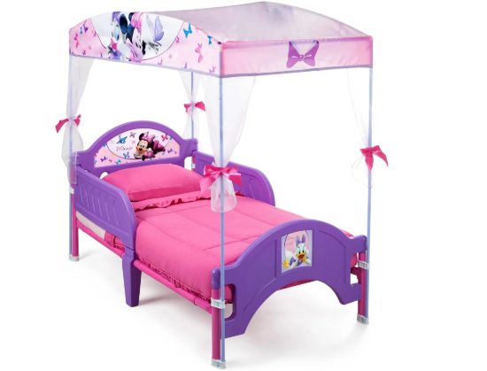Delta Children Canopy Toddler Bed, Minnie Mouse