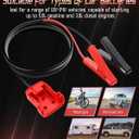 Upgraded Jumper Starter Cable Clamps for 18V, 8AWG Auto Battery Automotive Booster Cables Power Tool Line (Battery not Included), Emergency Kit (Fit Mil-waukee style 1)