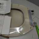 KOHLER 4639-RL-G9 Cachet ReadyLatch Round Toilet Seat Soft Close, Sandbar