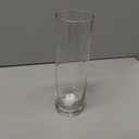 WGVI Quality Thick Weighted Clear Cylinder Glass Vases, 3" W x 10" H, Flower Bud Vase Skinny Narrow Floral Bouquet Container for Wedding Centerpieces Tabletop Pen Brush Holder, 1 Piece