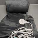 Mothers Day Gifts & Birthday Gifts for Wife Women Men Mom, Electric Weighted Pad for Neck Back Shoulder Pain Relief, 25"x37" Large Full Body Heating Pad for Menstrual Cramps - 5 Heat Levels/Snug Fit (Gray)