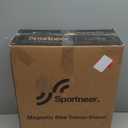 Sportneer Bike Trainer - Magnetic Stationary Bike Stand for 26-28" & 700C Wheels - Adjustable 6 Level Resistance Bike Trainer Stand for Indoor Riding with Quick Release Lever & Front Wheel Riser Block (Blue)