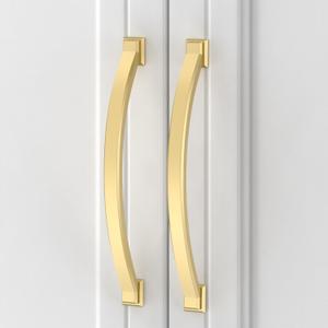 Asidrama 10 Pack 6.3 Inch(160mm) Brushed Gold Cabinet pulls Kitchen Cabinet Handles, Cabinet Pulls Kitchen Cabinet Hardware for Cupboard Drawer Pulls