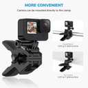 Jaws Flex Clamp Clip Mount Gooseneck Mounts Compatible with GoPro Hero 13 12 11 10 9 8 7 6 5 4 Session 3+ 3 2 1 Max DJI Osmo Akaso Action Cameras