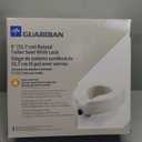 Medline Elevated Toilet Seat Riser W/Microban Antimicrobial Protection for Seniors, Adults & Handicapped  400 Lbs. Capacity, White