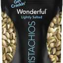 Wonderful Pistachios In Shell, Lightly Salted Nuts, 16 Ounce Resealable Bag Protein Snacks, Gluten Free, Healthy Food, Work, School, Office Snacks, Airplane Travel Snacks, BBD: 2026/Oct 14