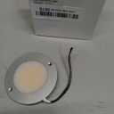 Armacost Lighting Disc Low Profile Under Cabinet LED Puck Light, Matte Silver 2700K 212415