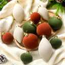 12 Pcs Cream White Green Brown Velvet Christmas Ornaments Large Glass Velvet Christmas Balls Ornaments Bulk Flocked Tree Bulbs Set for Xmas Tree Party Holiday Decoration(No Diamond)