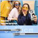 Boaretiu Cute Kawaii for iPhone 13 Case with Stand - Fashion Cool 360 Rotate Ring Holder Kickstand Black Cat Bee Design for Women Girls Boys Teens Girly for iPhone 13 Phone Case