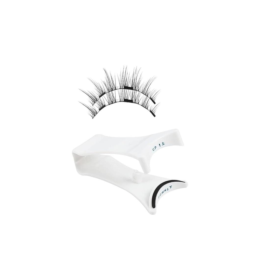 Magnetic Eyelashes With Applicator, Natural-looking, No Adhesive, No Eyeliner, Soft Comfortable Magnetic Lashes, Easy to Wear, Reusable (1Pair Eyelashes)