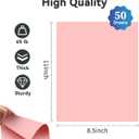 50 Sheets 65lb /180GSM Pink Cardstock Paper  Premium Heavy-Weight Paper for Crafts, DIY Projects, Scrapbooking, Handmade Cards, Printing, and More  Vibrant Colors, Printer-Friendly
