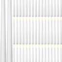 Funtery 48 Pcs Flameless LED Taper Candles Battery Operated Candles Bulk LED Candlesticks Flickering for Church Wedding Carnival Party Decorations(White,Classic Style)