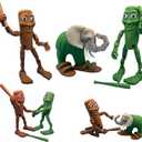 2025 New Tung Tung Tung Sahur Italian brainrot Cactus Elephant 3D Printed Desktop Decoration with Movable Joints (Set of 3)