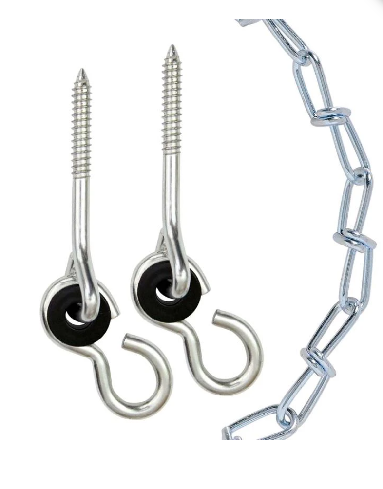 Galvanized Steel Porch Swing Kit A21101, 500 Lbs Capacity