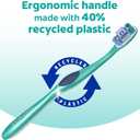 Colgate 360 Whole Mouth Toothbrush, Adult Toothbrushes Medium Bristles, Helps Remove Bad Breath Bacteria and Plaque, Medium Toothbrush Pack, Includes Cheek and Tongue Cleaner, 4 Pack