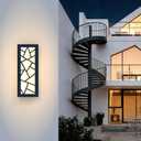 Outdoor Wall Lights 11.8inch Modern Outdoor Wall Sconce LED Long Wall Sconces Black Front Porch Light Waterproof Led Wall Light IP67 3000K Exterior Lighting fixtures